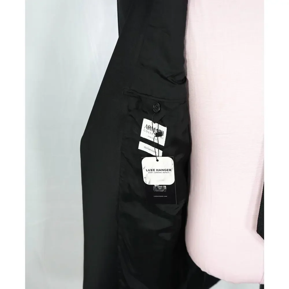 ARMANI COLLEZIONI - Black Wool Tuxedo DInner Jacket - 44L